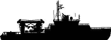 Russian Navy salvage ship, Project MPSV07 silhouette